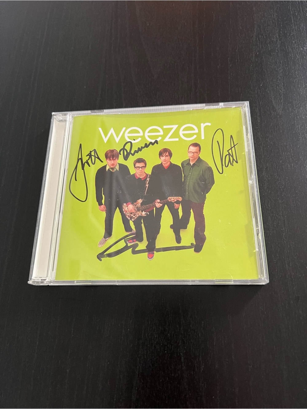 Autographed Weezer Green Album CD Signed by All 4 Members